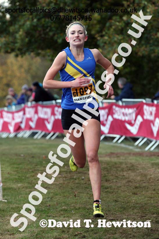 Senior women, 2016 National Cross Country Relays, Berry Hill Park, Mansfield. Photo: David T. Hewitson/Sports for All Pics